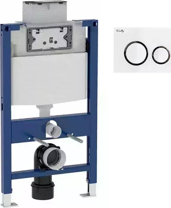 Инсталляция для унитаза Emmy EW-800A с белой клавишей