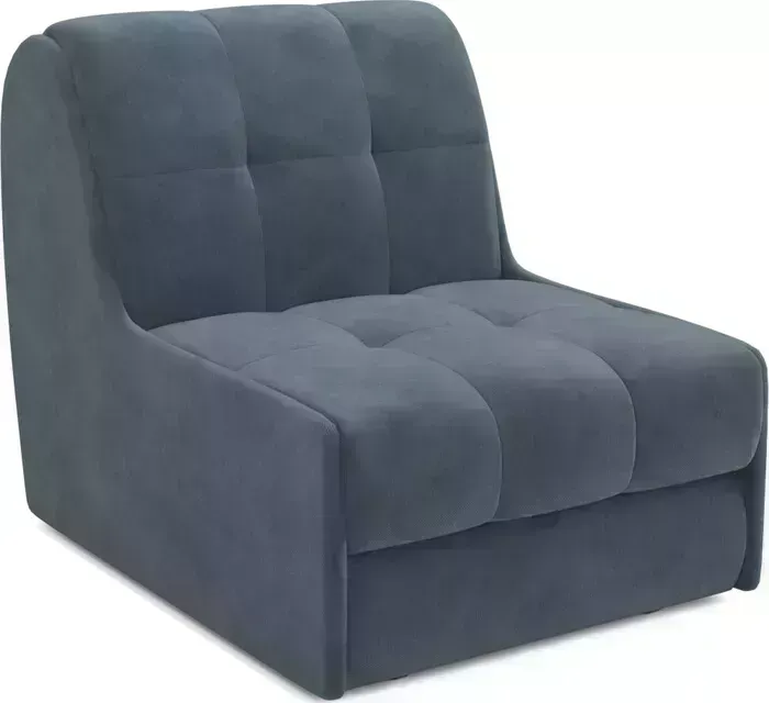 Кресло Mebel Ars Барон №2 (велюр серо-синий HB-178 26)