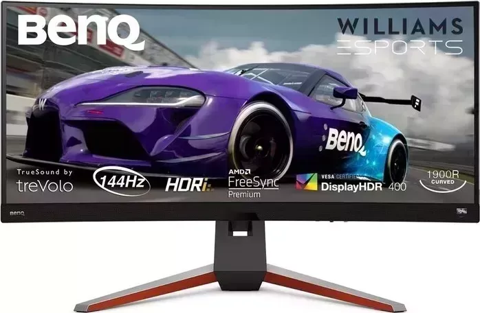 Монитор BenQ 34" EX3415R черный IPS 1ms 21:9 HDMI M/M HAS Pivot 400cd 178гр/178гр 3440x1440 DP (1440p) USB 8.5кг (9H.LK2LJ.TBE)