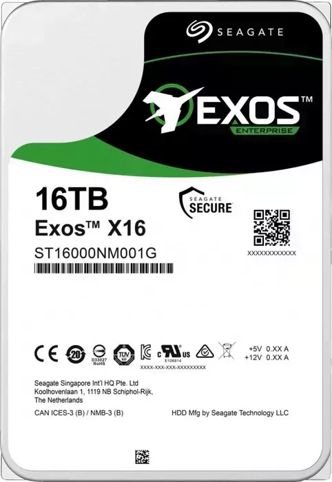 Жесткий диск Seagate Original SATA-III 16Tb ST16000NM001G Exos X16 512E (ST16000NM001G)