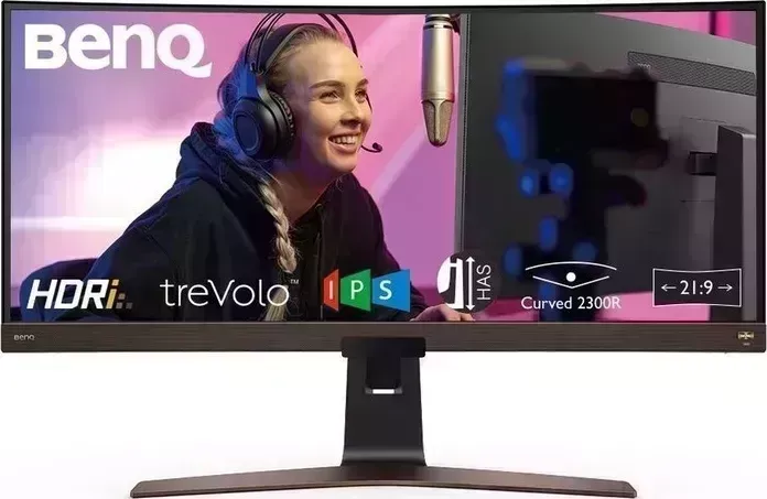Монитор BenQ 37.5" EW3880R черный IPS 21:9 HDMI M/M матовая HAS Pivot 300cd 178гр/178гр 3840x1600 DP UWQHD USB 13кг (9H.LK3LA.TBE)