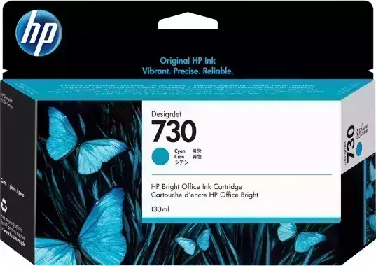 Картридж HP 730 130-ml Cyan DesignJet Ink Cartridge (P2V62A)
