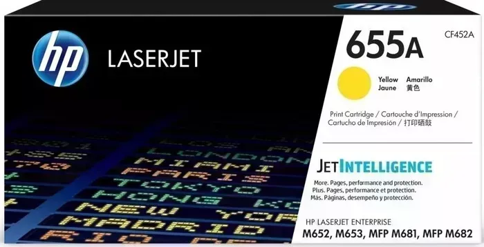 Картридж HP лазерный 655A CF452A желтый (10500стр.) (CF452A)