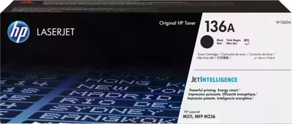 Тонер HP -картридж 136A Black Original (W1360A)