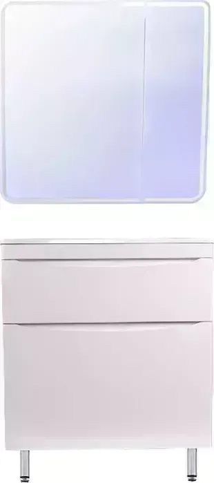 Мебель для ванной Style line Бергамо мини 80х35 Люкс Plus напольная, белая
