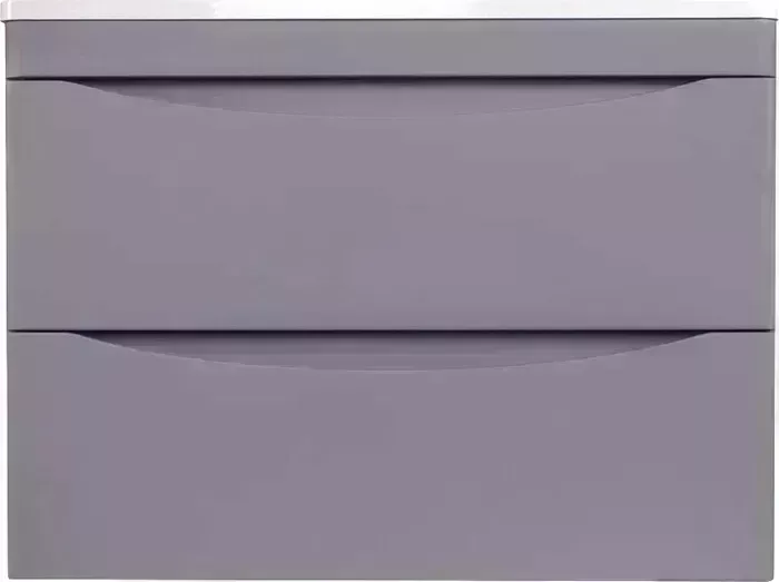 Тумба с раковиной Style line с Бергамо мини 70х35 Люкс Plus подвесная, серая (2000949236674, 2000949236384)