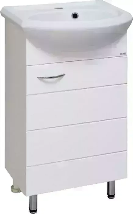 Тумба с раковиной Runo с Кипарис 46х35 белая (00000000880, 4620008192741)