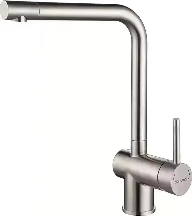 Смеситель для кухни Paulmark Spring нержавеющая сталь (Sp212067-SS)