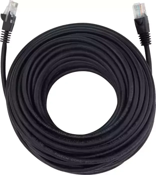 Кабель Патч-корд Buro UTP 4 пары cat5E CCA molded 15м черный RJ-45 (m)-RJ-45 (m)