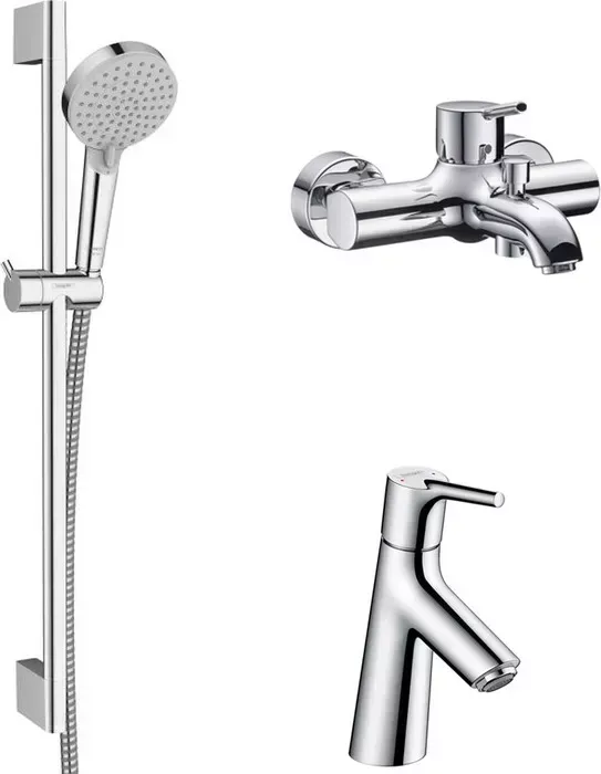 Комплект смесителей Hansgrohe Talis S с душевым гарнитуром, хром (32420000, 72010000, 26275000)