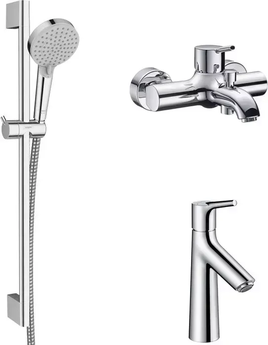 Комплект смесителей Hansgrohe Talis S с душевым гарнитуром, хром (32420000, 72020000, 26275000)