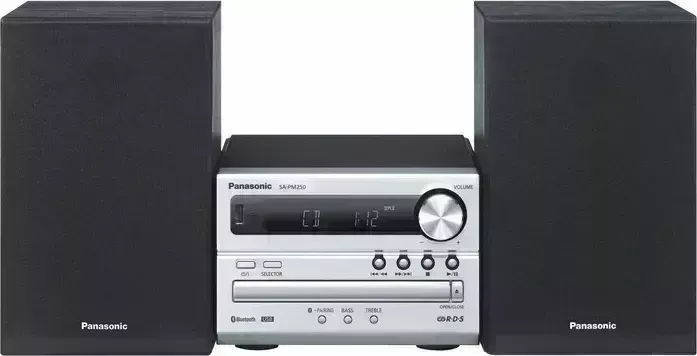 Музыкальный центр Panasonic SC-PM250EC-S серебристый 20Вт CD CDRW FM USB BT CD FM BT