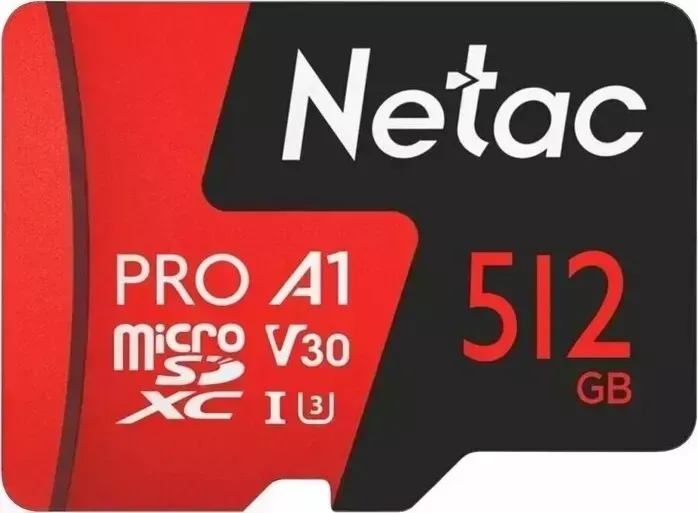 Карта памяти NeTac P500 Extreme Pro MicroSDXC 512GB V30/A1/C10 up to 100MB/s