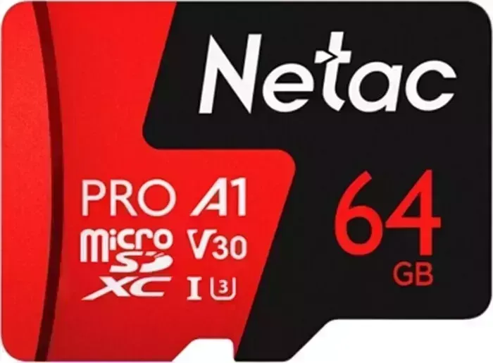 Карта памяти NeTac MicroSD P500 Extreme Pro 64GB, Retail version card only