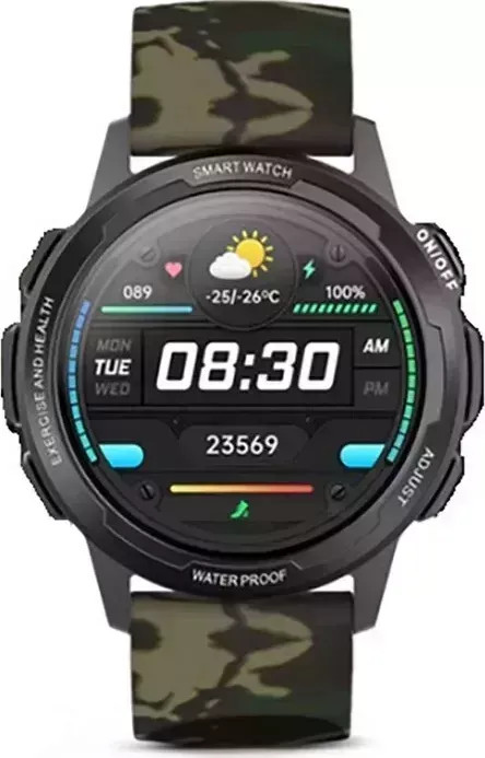 Умные часы BQ Watch 1.3 Black+Cammo Wristband