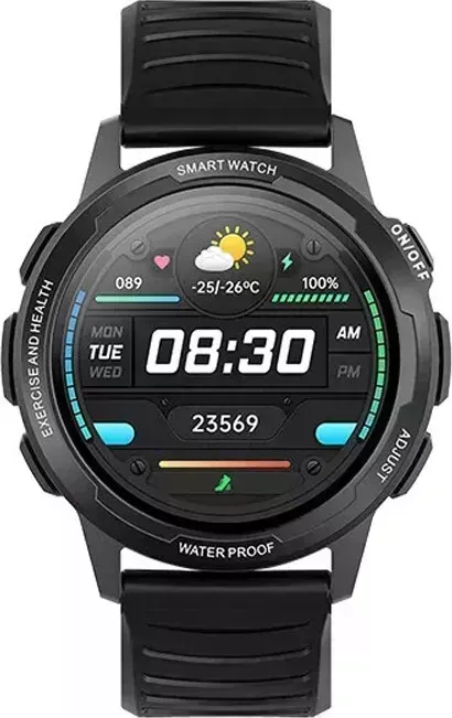 Умные часы BQ Watch 1.3 Black+Black wristband