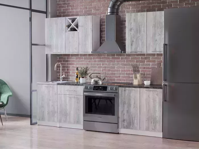 Кухонный гарнитур Mebel Ars Милана 1,9 м (бетон пайн темный) Кухня м