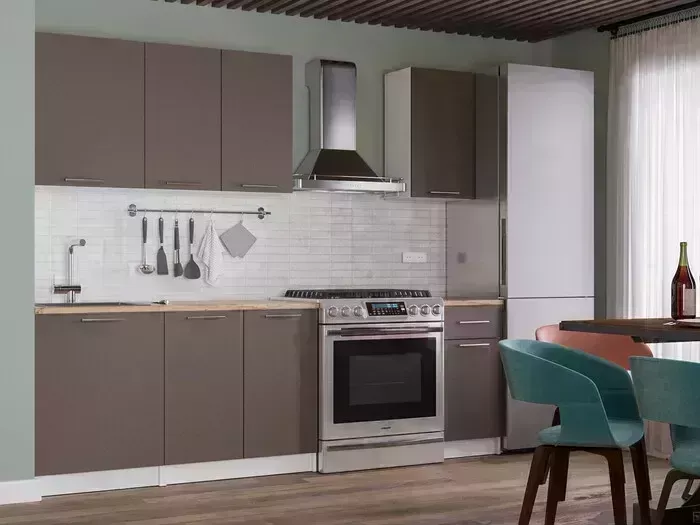 Кухонный гарнитур Mebel Ars Лион 1,8 м (трюфель) Кухня м