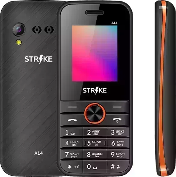 Мобильный телефон Strike A14 Black+Orange