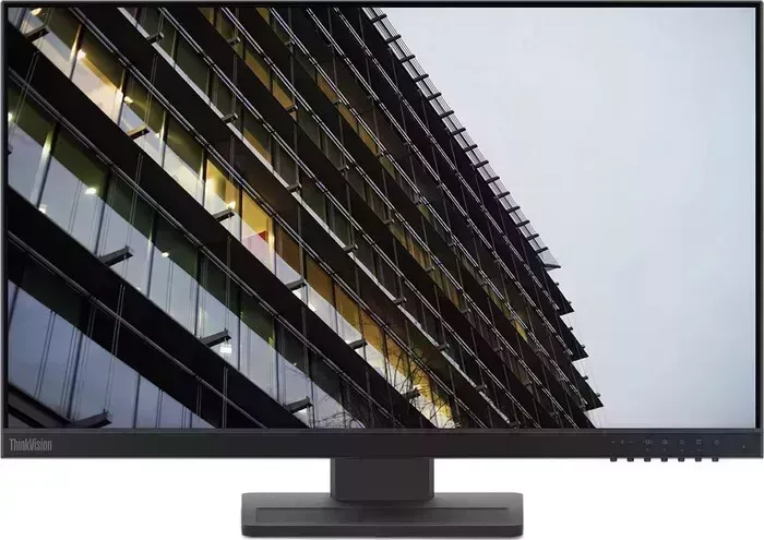 Монитор Lenovo 23.8" ThinkVision E24-28 черный IPS 4ms 16:9 HDMI M/M матовая HAS Piv 1000:1 250cd 178гр/178гр 1920x1080 VGA DP FHD (62B6MAT3IS)