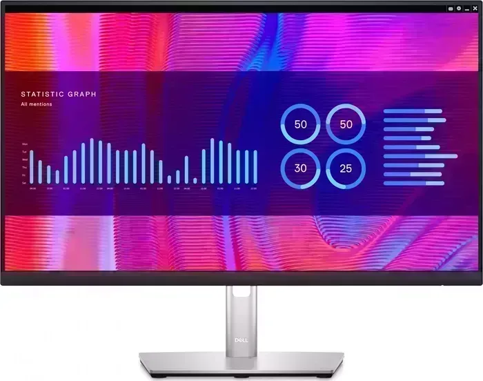Монитор Dell 23.8" P2423DE черный IPS 5ms 16:9 HDMI матовая HAS Piv 1000:1 300cd 178гр/178гр 2560x1440 DP USB 5.98кг (210-BDDW)