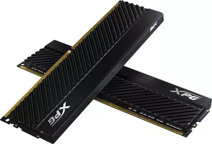 Память оперативная ADATA 16GB (2 x 8Gb) DDR4 UDIMM, XPG GAMMIX D45, 3200MHz CL16-20-20, 1.35V, Черный Радиатор AX4U32008G16A-DCBKD45