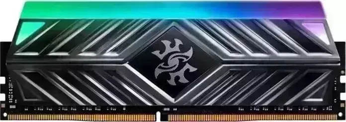 Память оперативная ADATA 8GB DDR4 UDIMM, XPG SPECTRIX D41, 3200MHz CL16-20-20, 1.35V,RGB + Серый Радиатор AX4U32008G16A-ST41