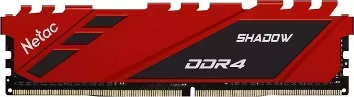 Память оперативная NeTac Shadow DDR4-3200 8G C16 Red, 16-20-20-40, 1.35V, XMP, Радиатор