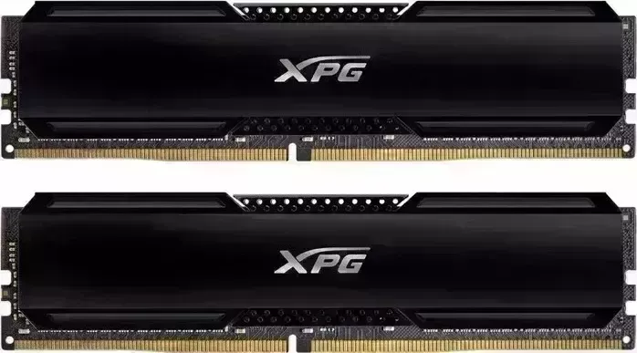 Память оперативная ADATA 16GB (2 x 8Gb) DDR4 UDIMM, XPG GAMMIX D20, 3200MHz CL16-20-20, 1.35V, Черный Радиатор AX4U32008G16A-DCBK20