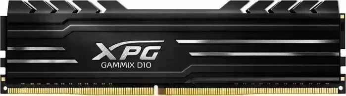 Память оперативная ADATA 8GB DDR4 UDIMM, XPG GAMMIX D10, 3200MHz CL16-20-20, 1.35V, Черный Радиатор AX4U32008G16A-SB10