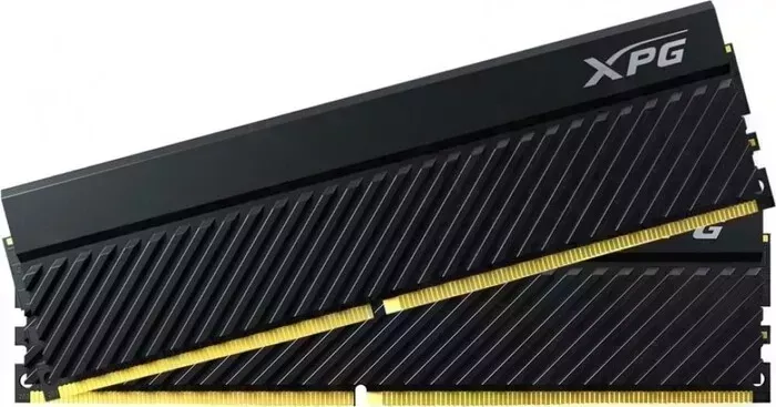 Память оперативная ADATA 64GB (2x32GB) DDR4 UDIMM, XPG GAMMIX D45, 3200MHz CL16-20-20, 1.35V, Черный Радиатор AX4U320032G16A-DCBKD45
