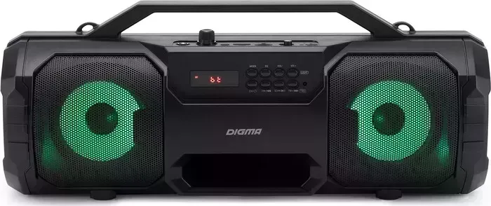 Портативная колонка Digma D-PS1525 черный 28W 2.0 BT 10м 2000mAh (SP1525B)