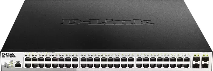 Коммутатор D-Link DGS-1210-52P/ME DGS-1210-52P/ME/B1A 48G 4SFP 24PoE 193W управляемый