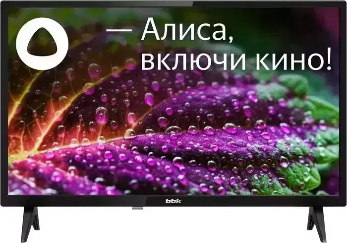 Телевизор BBK 24LEX-7208/TS2C черный (24", HD, 60Гц, SmartTV, Яндекс, WiFi)
