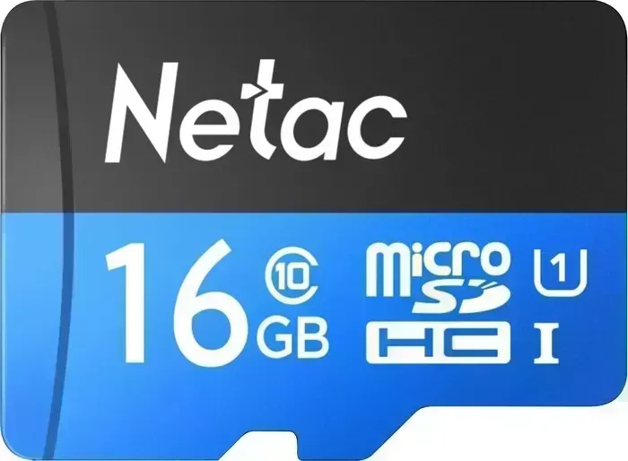 SD карта NeTac MicroSD card P500 Standard 16GB, retail version w/SD adapter