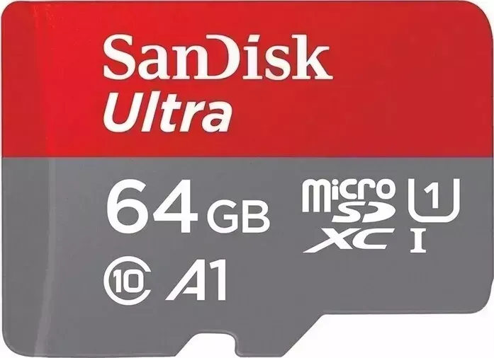 Карта памяти Sandisk 64GB Ultra microSDXC 120MB/s A1 Class 10 UHS-I