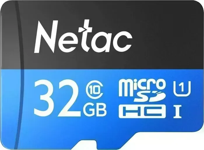 SD карта NeTac MicroSD card P500 Standard 32GB, retail version w/SD adapter