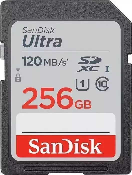 Карта памяти Sandisk Ultra 256GB SDXC Memory Card 120MB/s