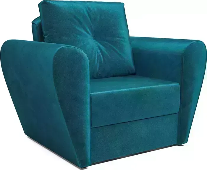 Кресло Mebel Ars null Квартет (бархат сине-зеленый STAR VELVET 43 BLACK GREEN)