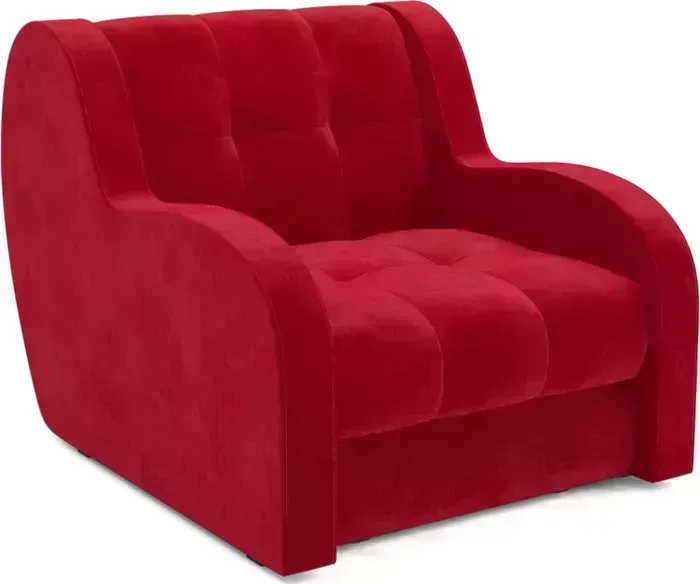 Кресло Mebel Ars Аккордеон Барон (кордрой красный)