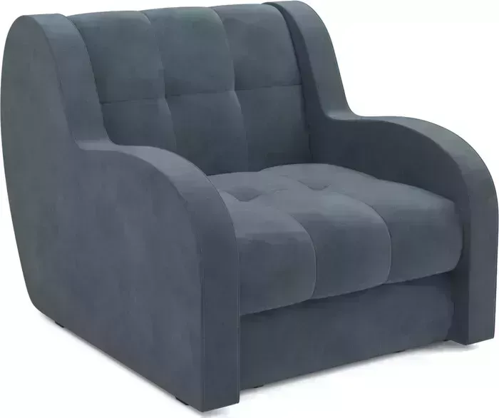 Кресло Mebel Ars null Аккордеон Барон (велюр серо-синий HB-178 26)