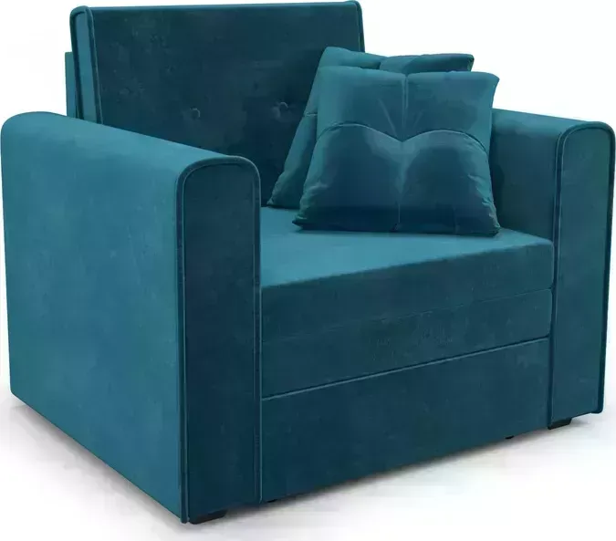 Кресло Mebel Ars Санта (бархат сине-зеленый STAR VELVET 43 BLACK GREEN)