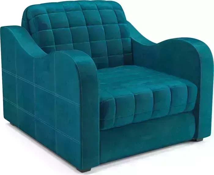 Кресло Mebel Ars Барон №4 (бархат сине-зеленый STAR VELVET 43 BLACK GREEN)