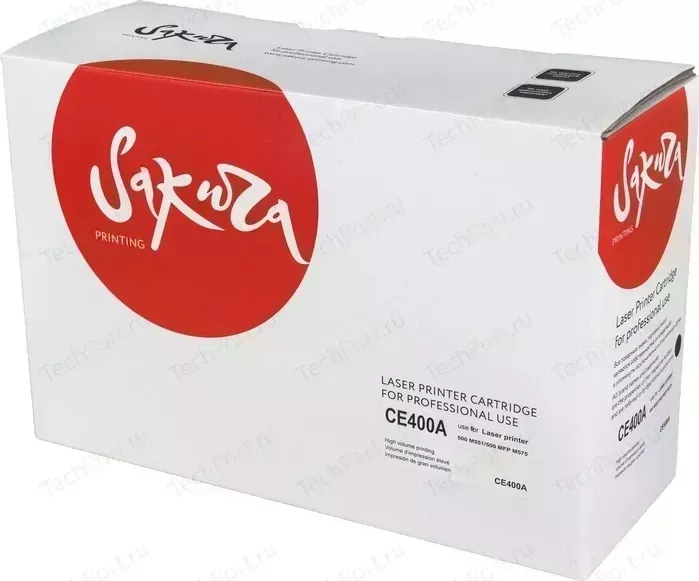 Картридж Sakura CE400A черный, 5500 стр.