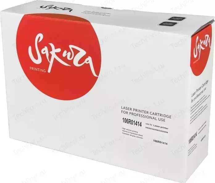 Картридж Sakura 106R01414 черный, 4000 стр.