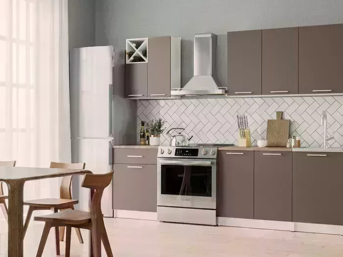 Кухонный гарнитур Mebel Ars Милана 1,9 м (трюфель) Кухня м