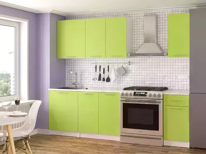 Кухонный гарнитур Mebel Ars Лион 1,8 м (лайм) Кухня м