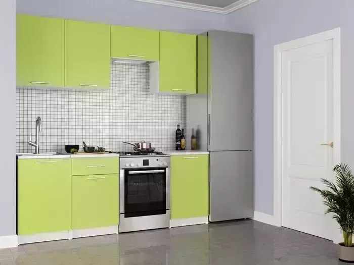 Кухонный гарнитур Mebel Ars Адель 2,1 м (лайм) Кухня м