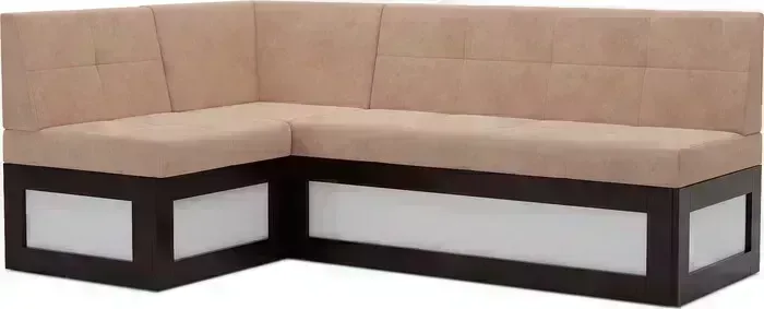 Кухонный диван Mebel Ars Нотис левый угол (бежевый - Luna 061) 187х82х112 см