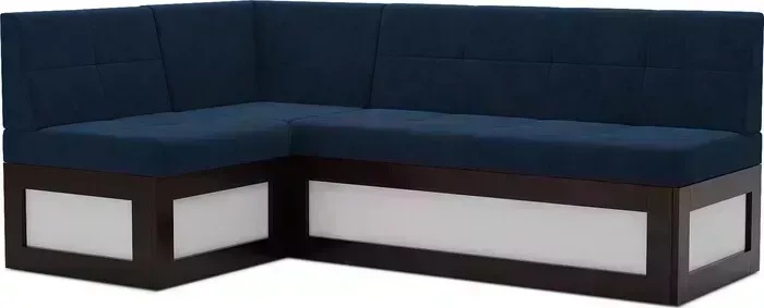Кухонный диван Mebel Ars Нотис левый угол (темно-синий - Luna 034) 187х82х112 см